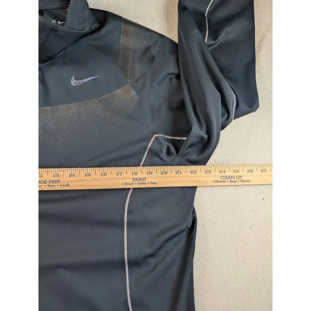 Nike Golf Storm-Fit 20 Jacket Mens Size S Small Black Waterproof Half Zip Logo
